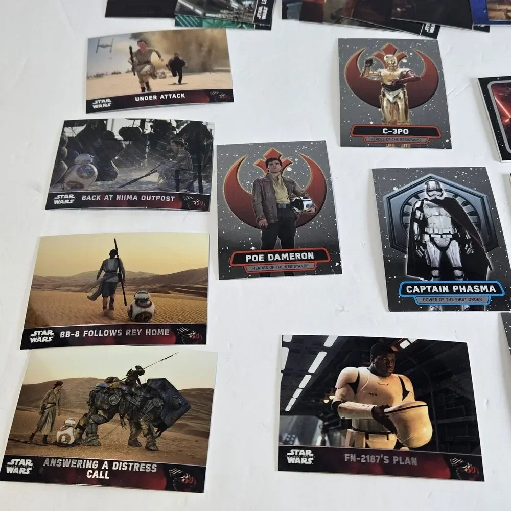 2016 Topps Star Wars Force Awakens Chrome Lot Patches Inserts Refractor